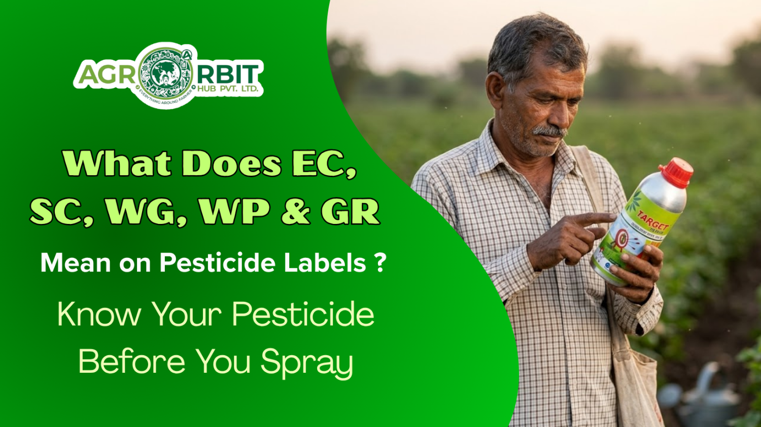 What Does EC, SC, WG, WP & GR Mean on Pesticide Labels?