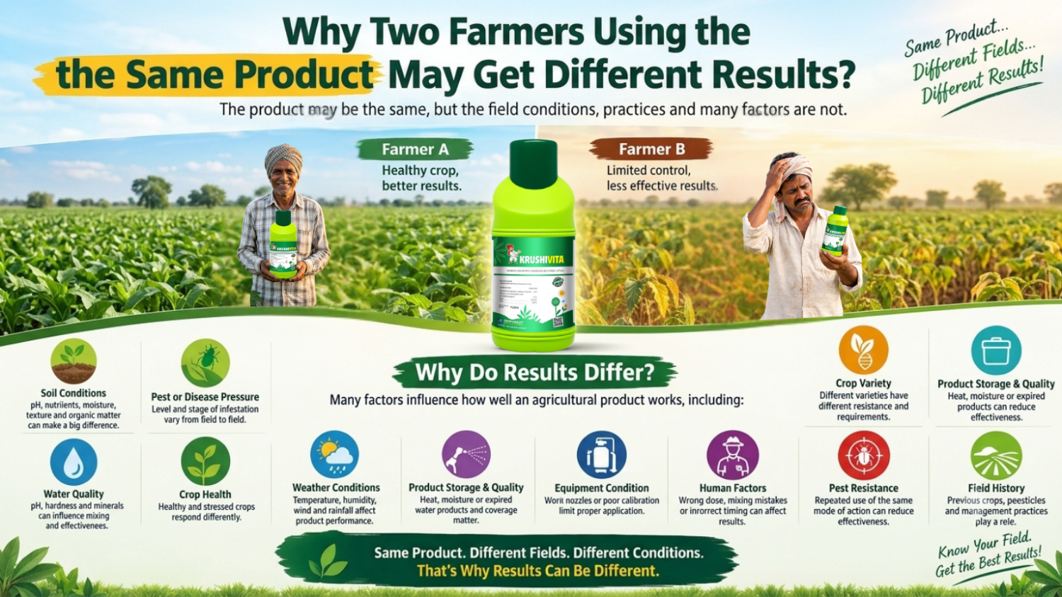 Why Two Farmers Using the Same Product May Get Different ResultS.
